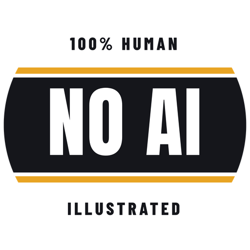 100% human illustrated — no AI