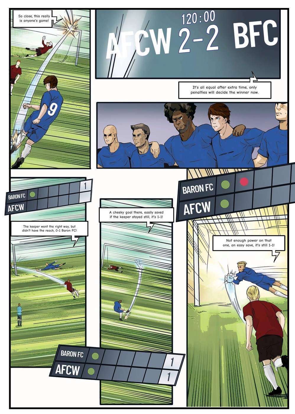 A page from inside the personalised AFC Wimbledon book