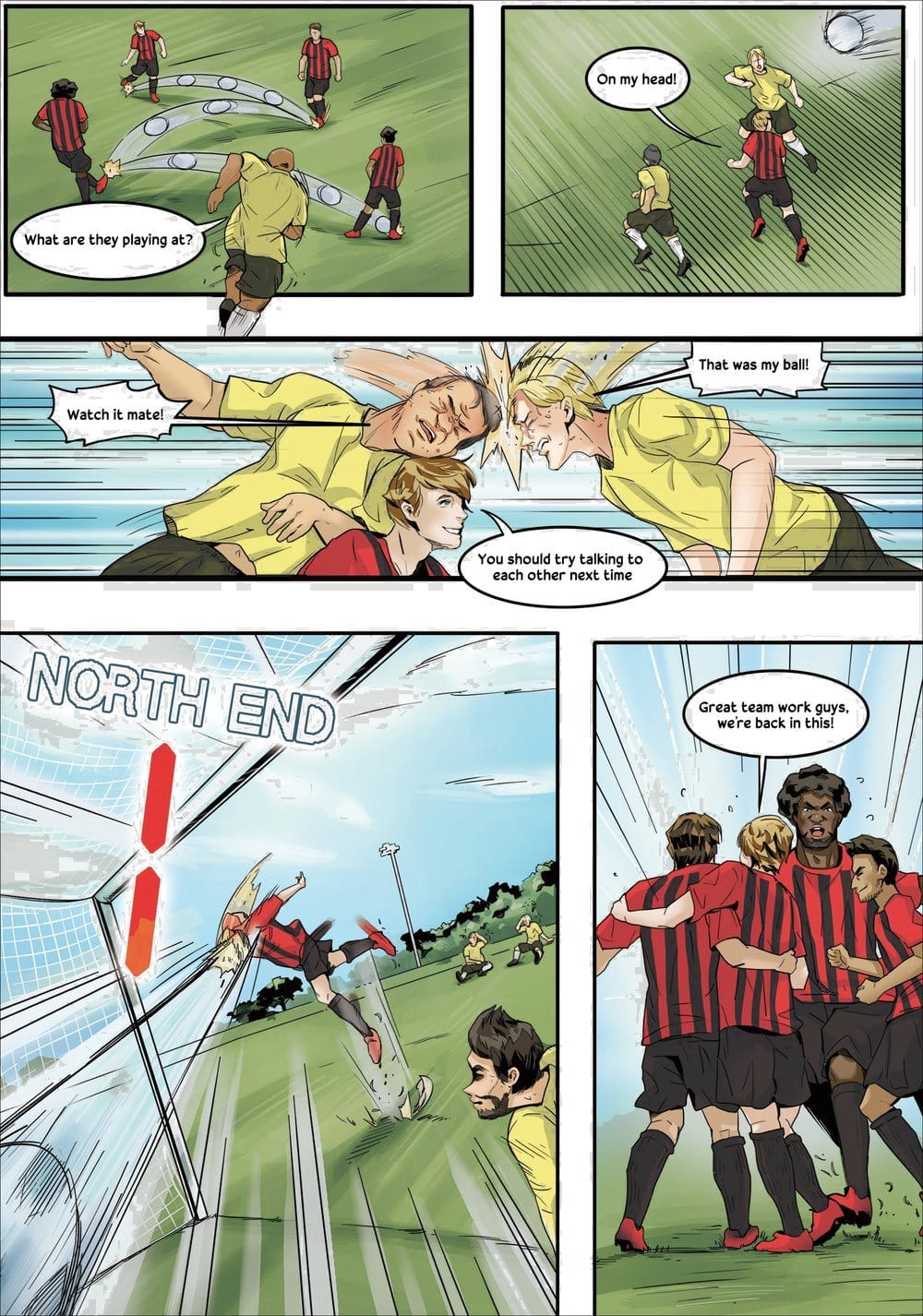 A page from inside the personalised Bournemouth book