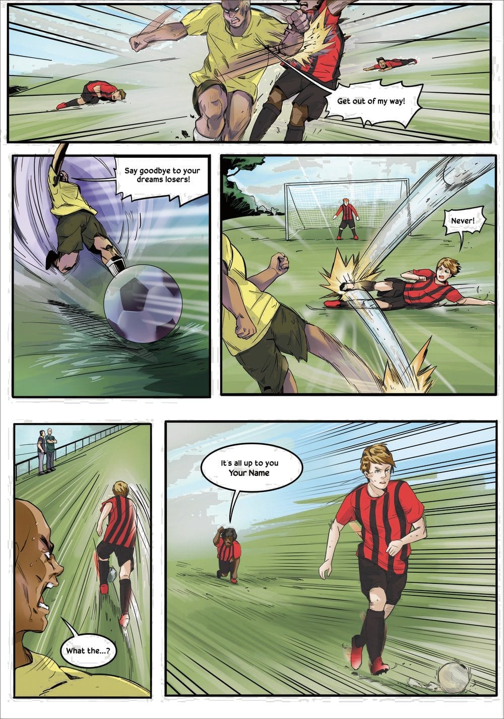 A page from inside the personalised Bournemouth book