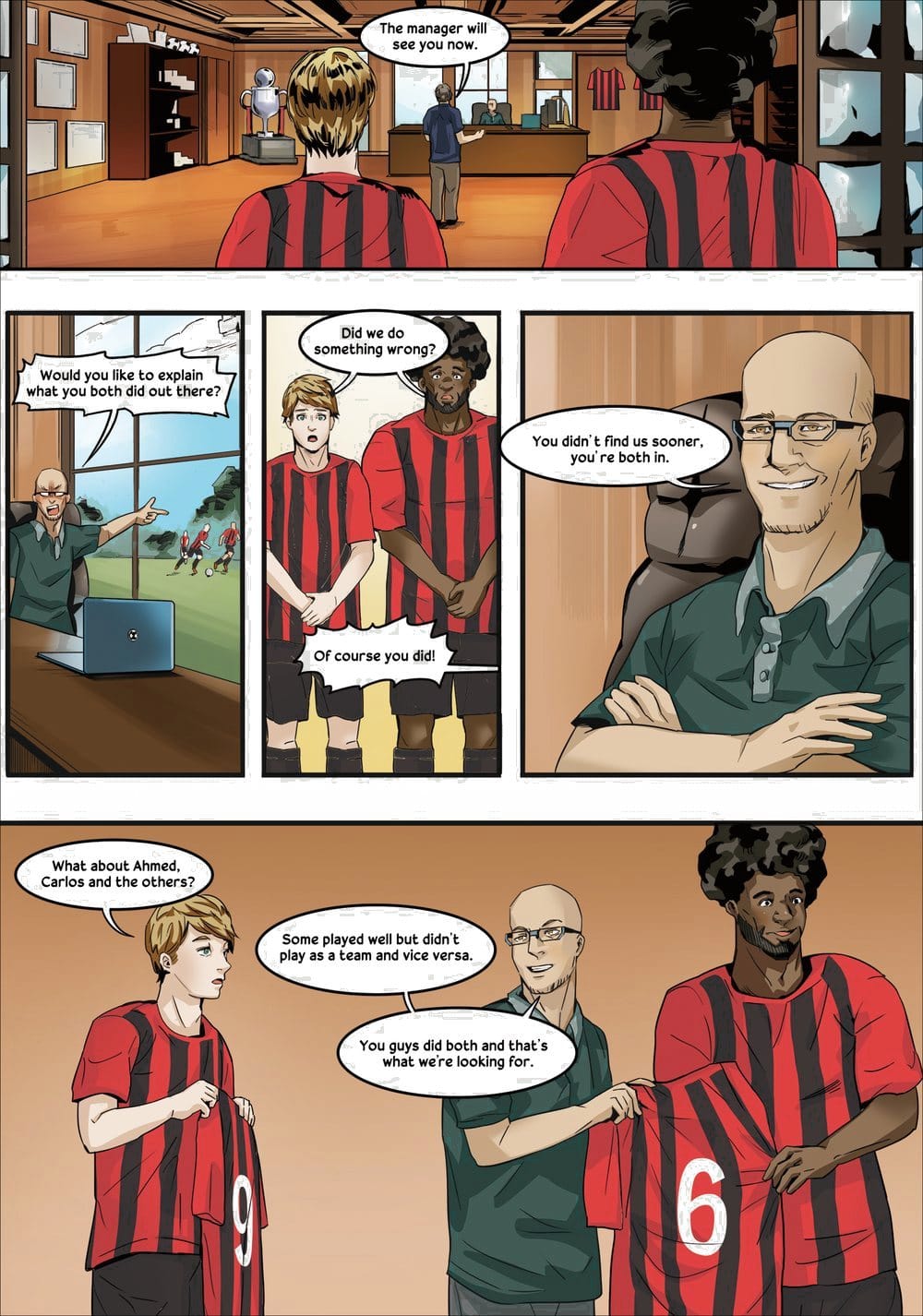 A page from inside the personalised Bournemouth book