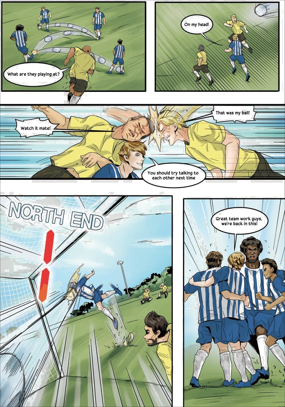 Your child gets scouted by Brighton & Hove Albion — a page from the personalised book
