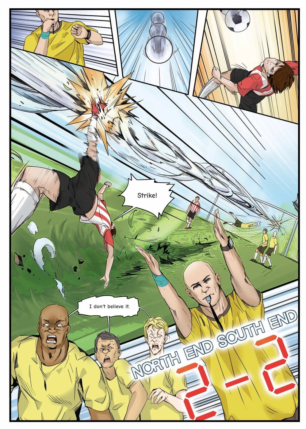 A page from inside the personalised Exeter City book