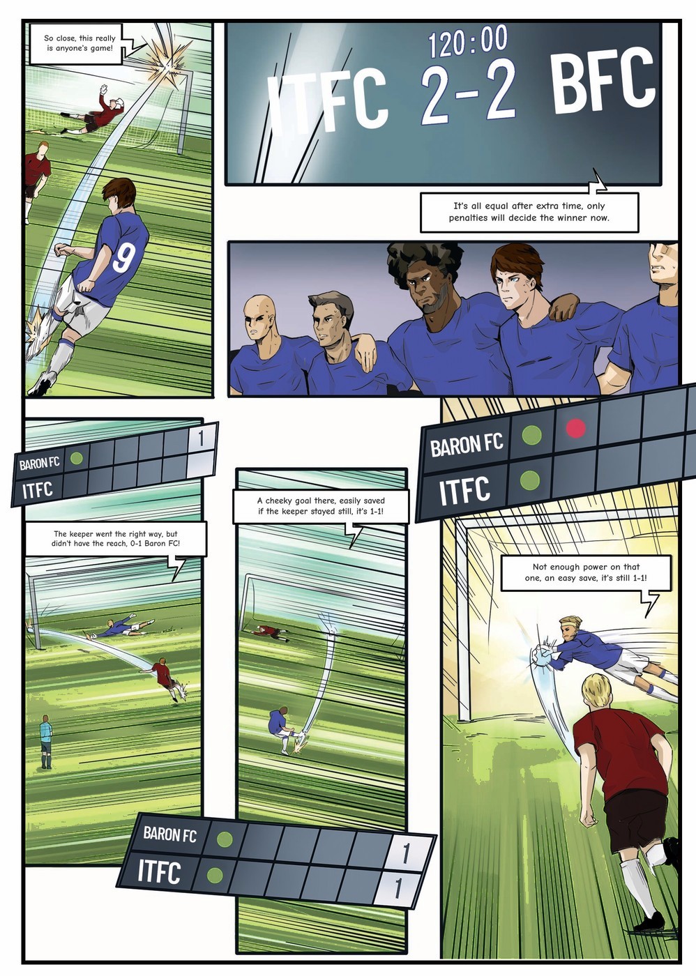 A page from inside the personalised Ipswich Town book