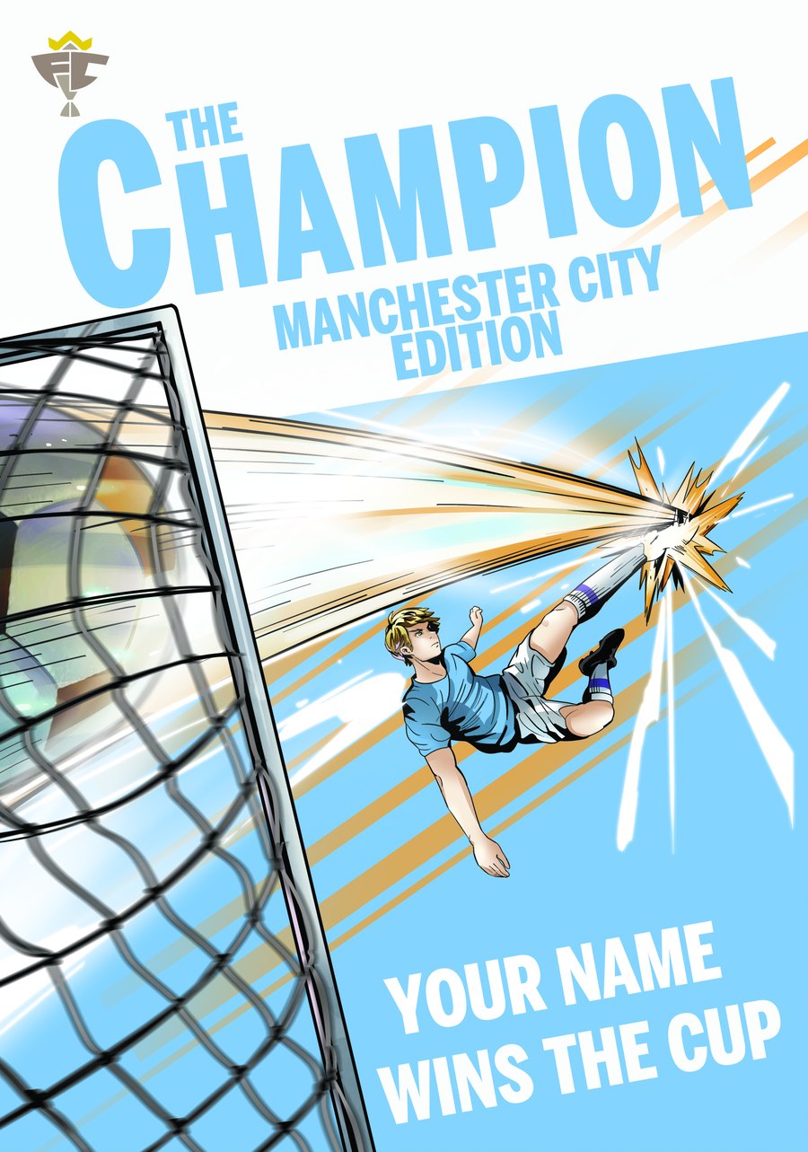 The Champion — Personalised Manchester City book cover