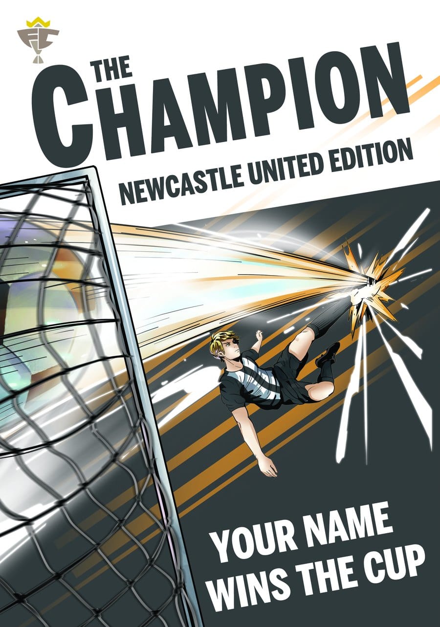 The Champion — Personalised Newcastle United book cover