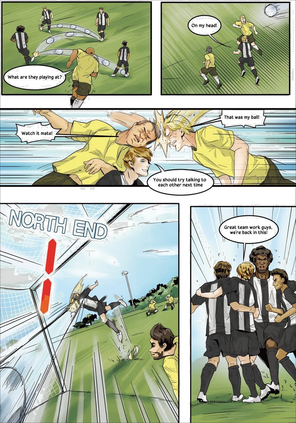A page from inside the personalised Newcastle United book