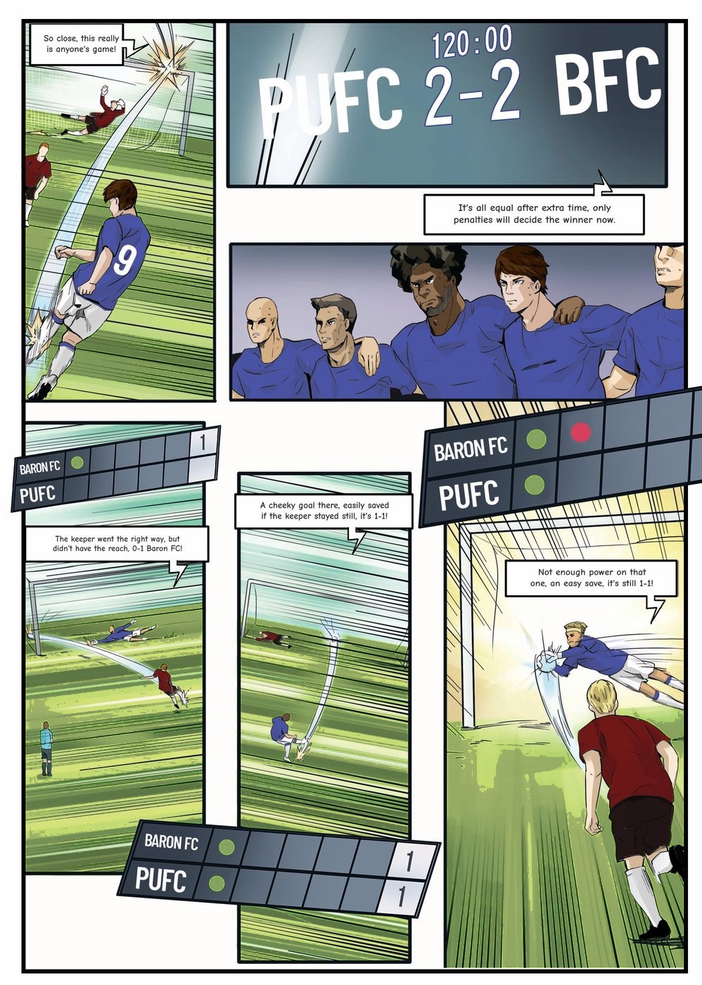 A page from inside the personalised Peterborough United book