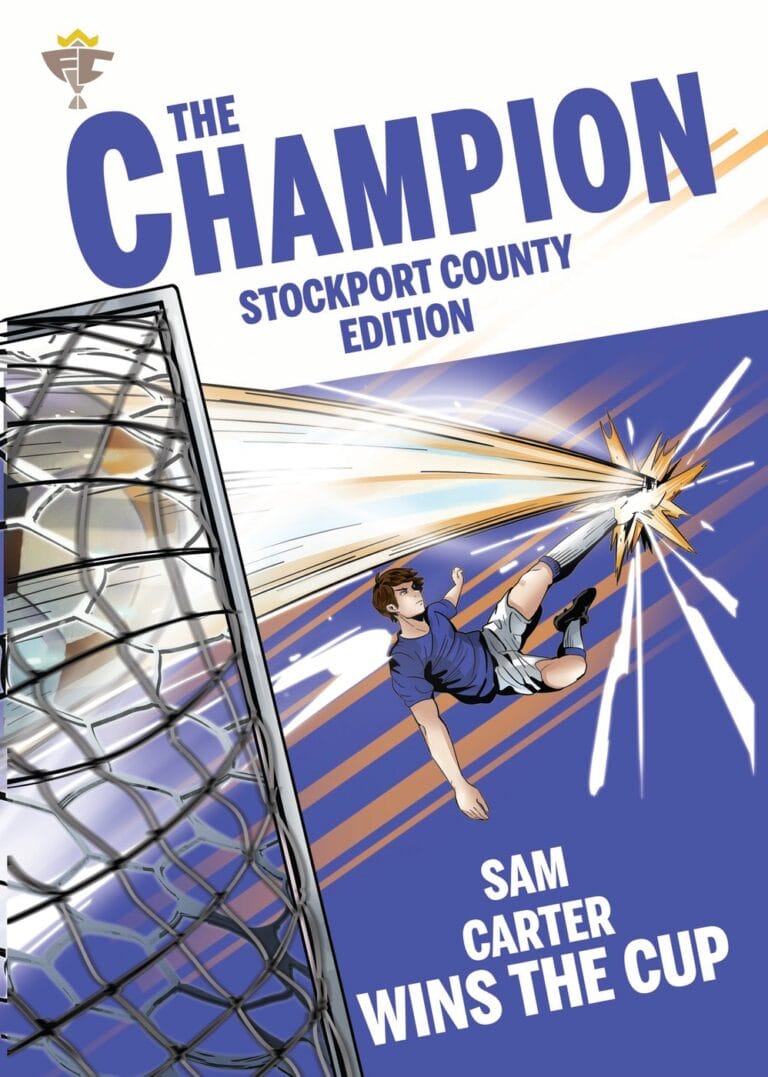 Stockport County personalised football book cover m