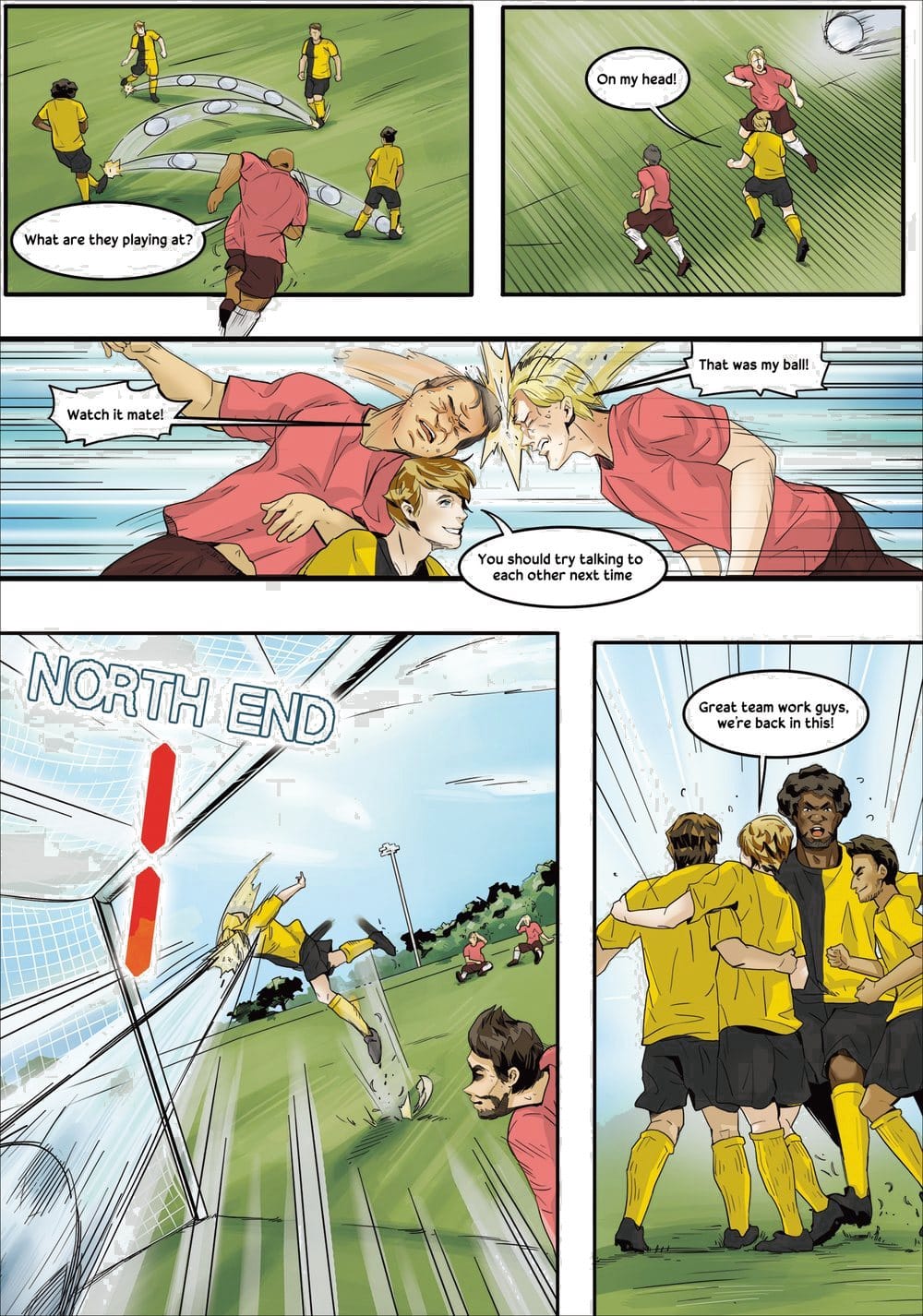 A page from inside the personalised Watford book