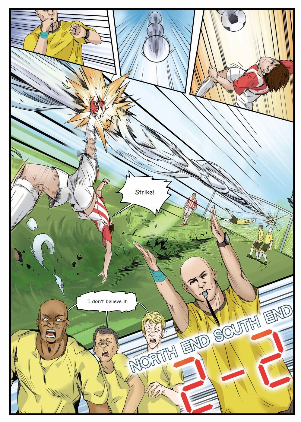 A page from inside the personalised Cheltenham Town book