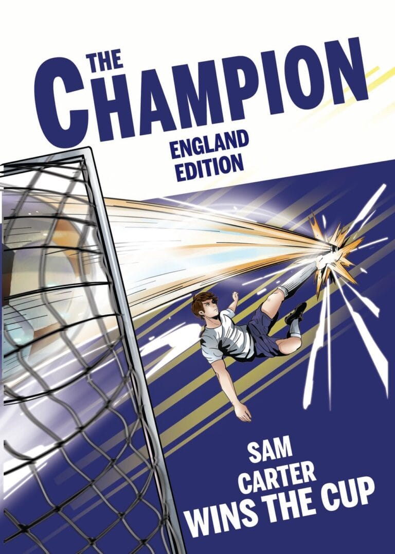 Personalised England football storybook cover with a boy hero named Your Name
