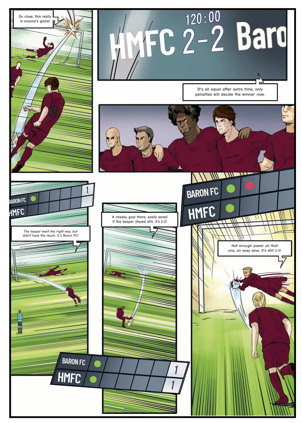A page from inside the personalised Heart of Midlothian book