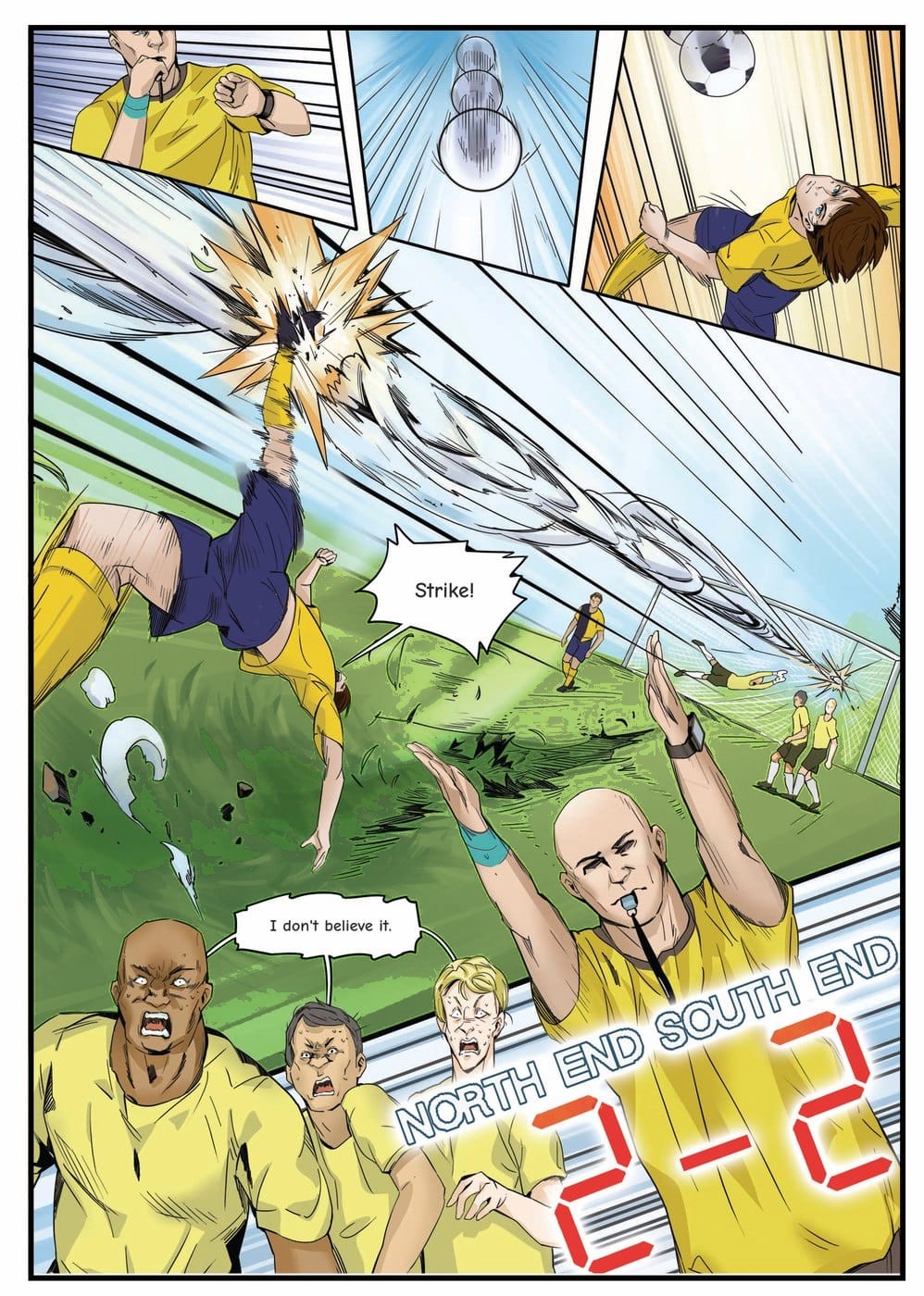 The winning moment — a page from the personalised Oxford United book