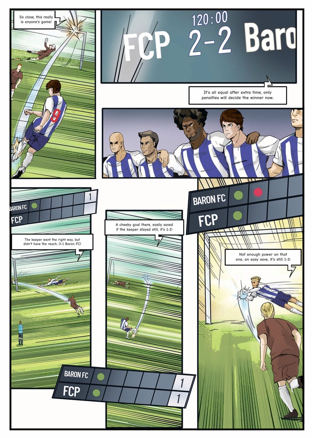 A page from inside the personalised Porto book