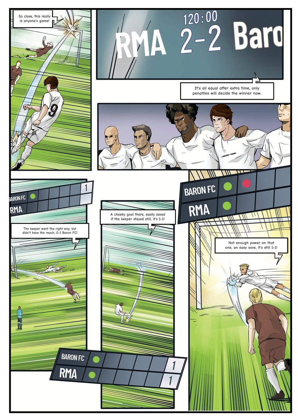 A page from inside the personalised Real Madrid book