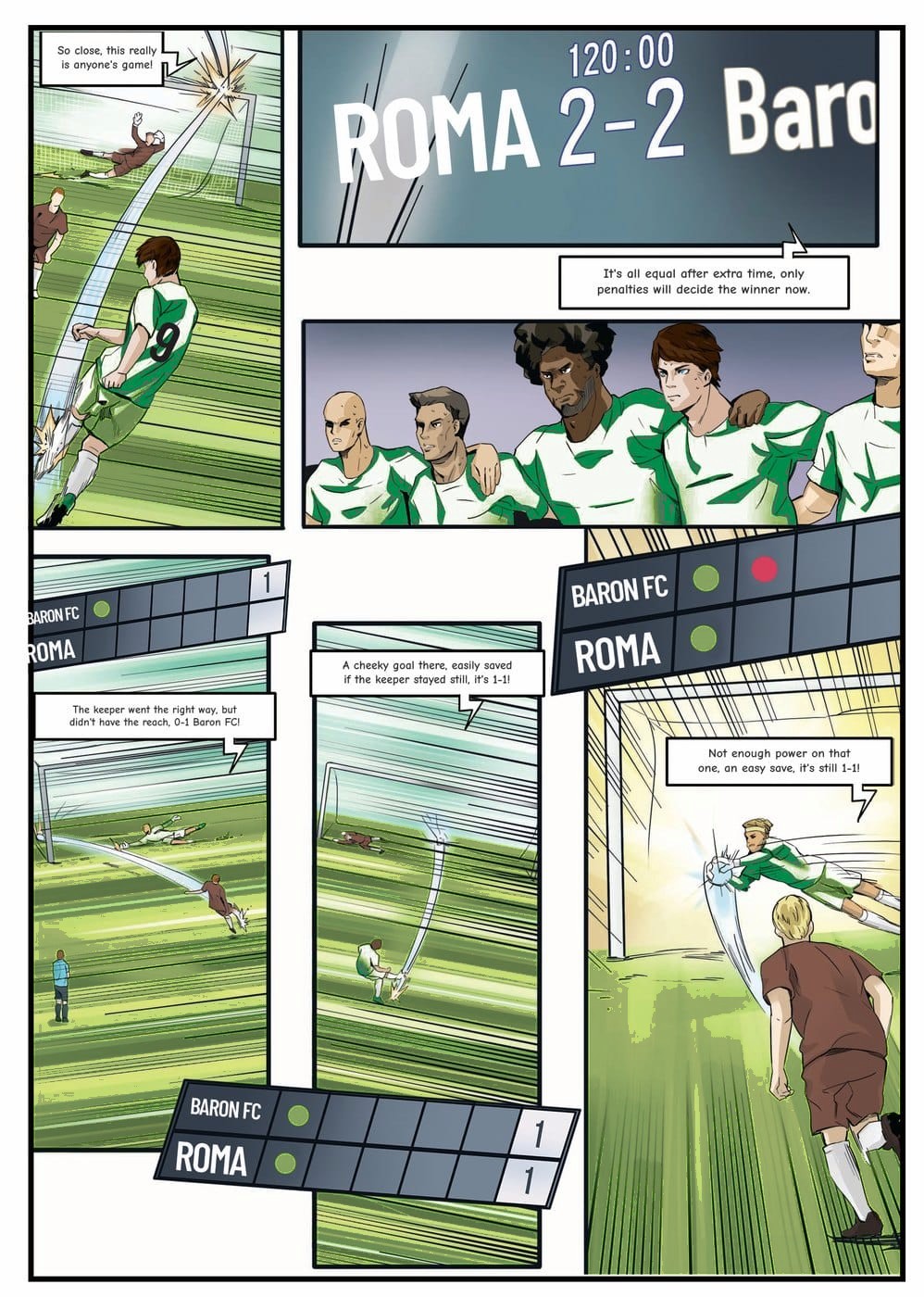 A page from inside the personalised Roma book