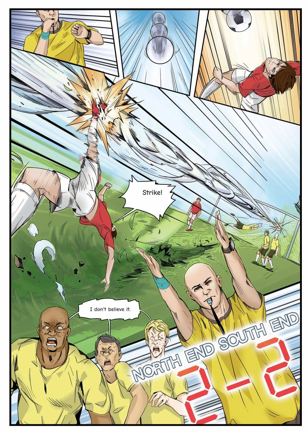 A page from inside the personalised Swindon Town book