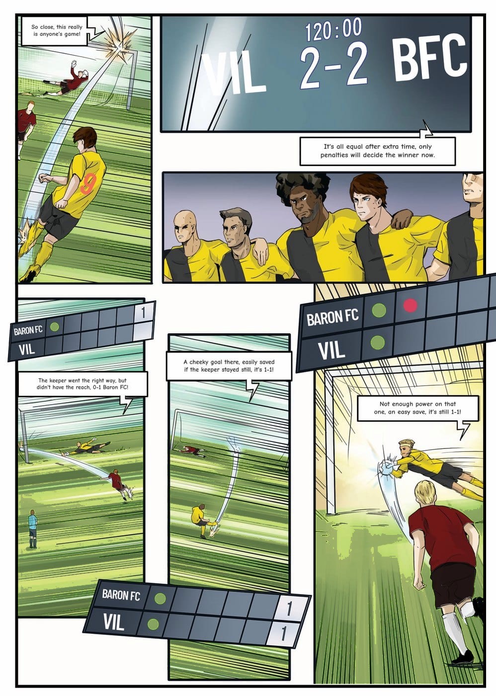 A page from inside the personalised Villarreal book