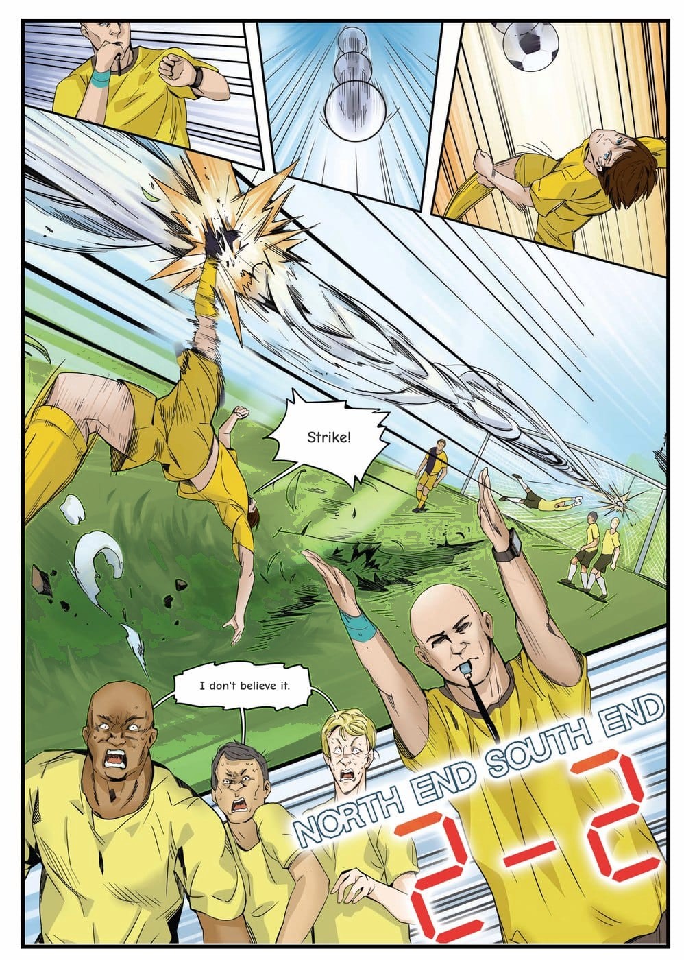 A page from inside the personalised Villarreal book