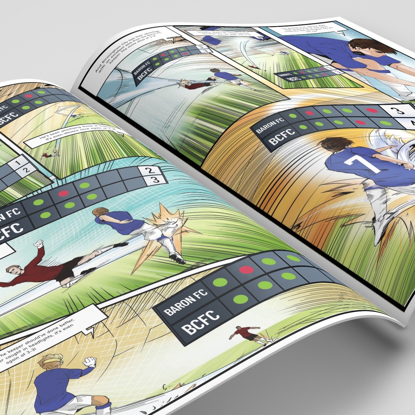 A page from inside the personalised Birmingham City book
