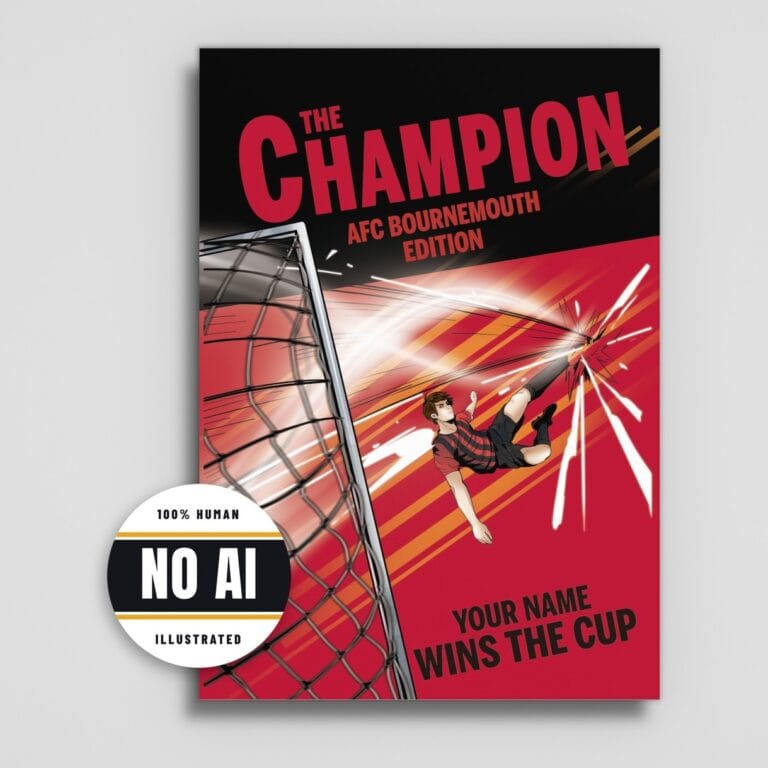 Bournemouth personalised book cover