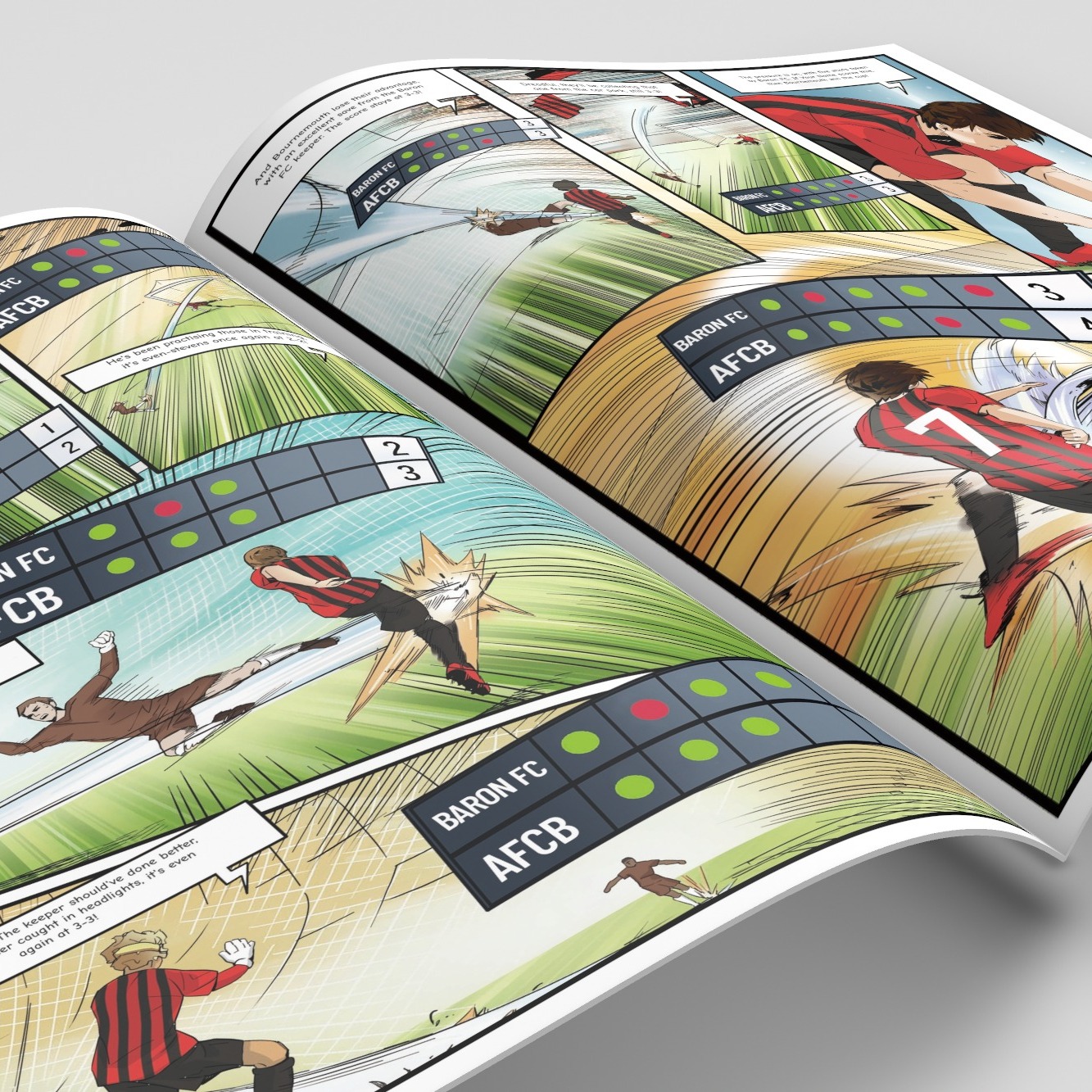 A page from inside the personalised Bournemouth book