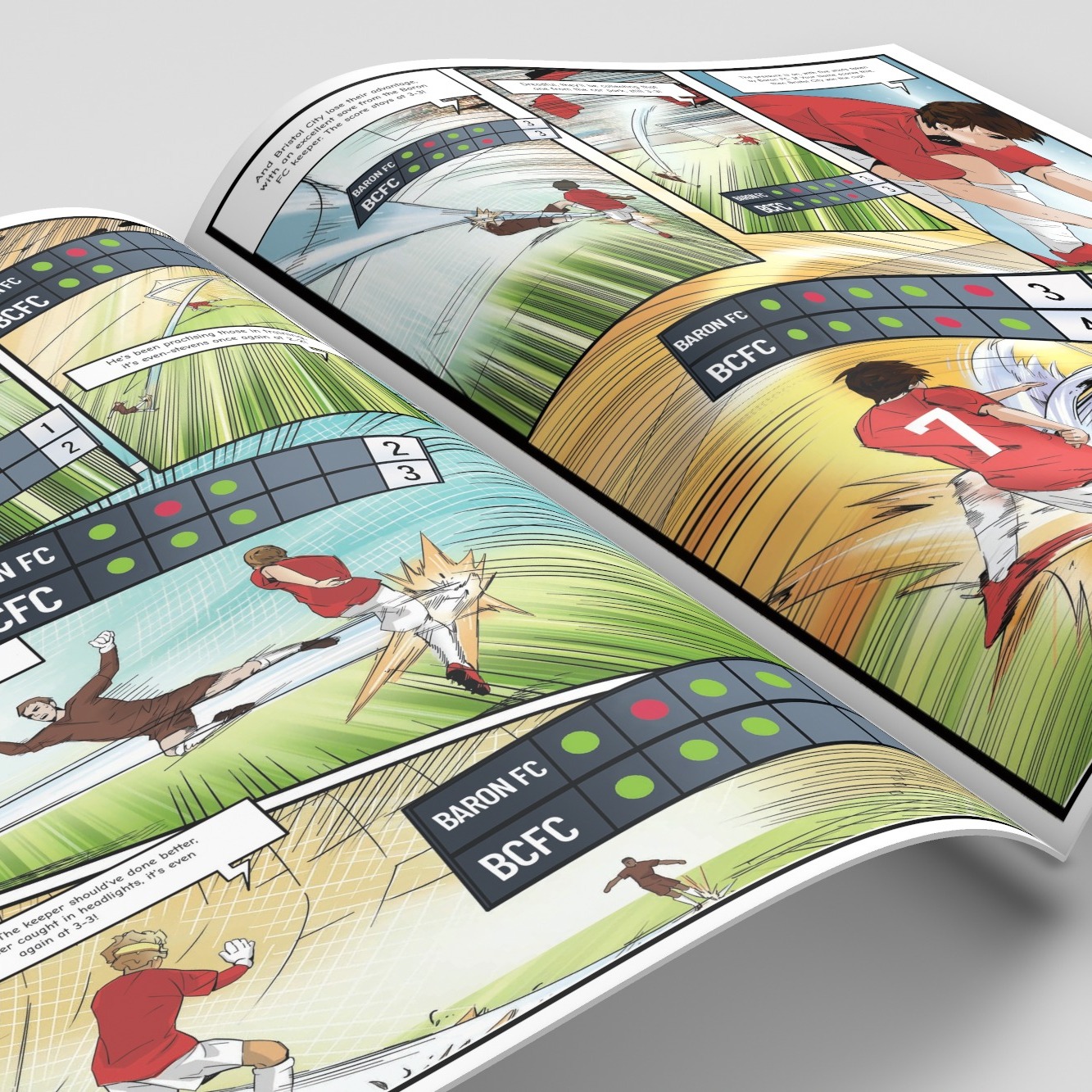 A page from inside the personalised Bristol City book