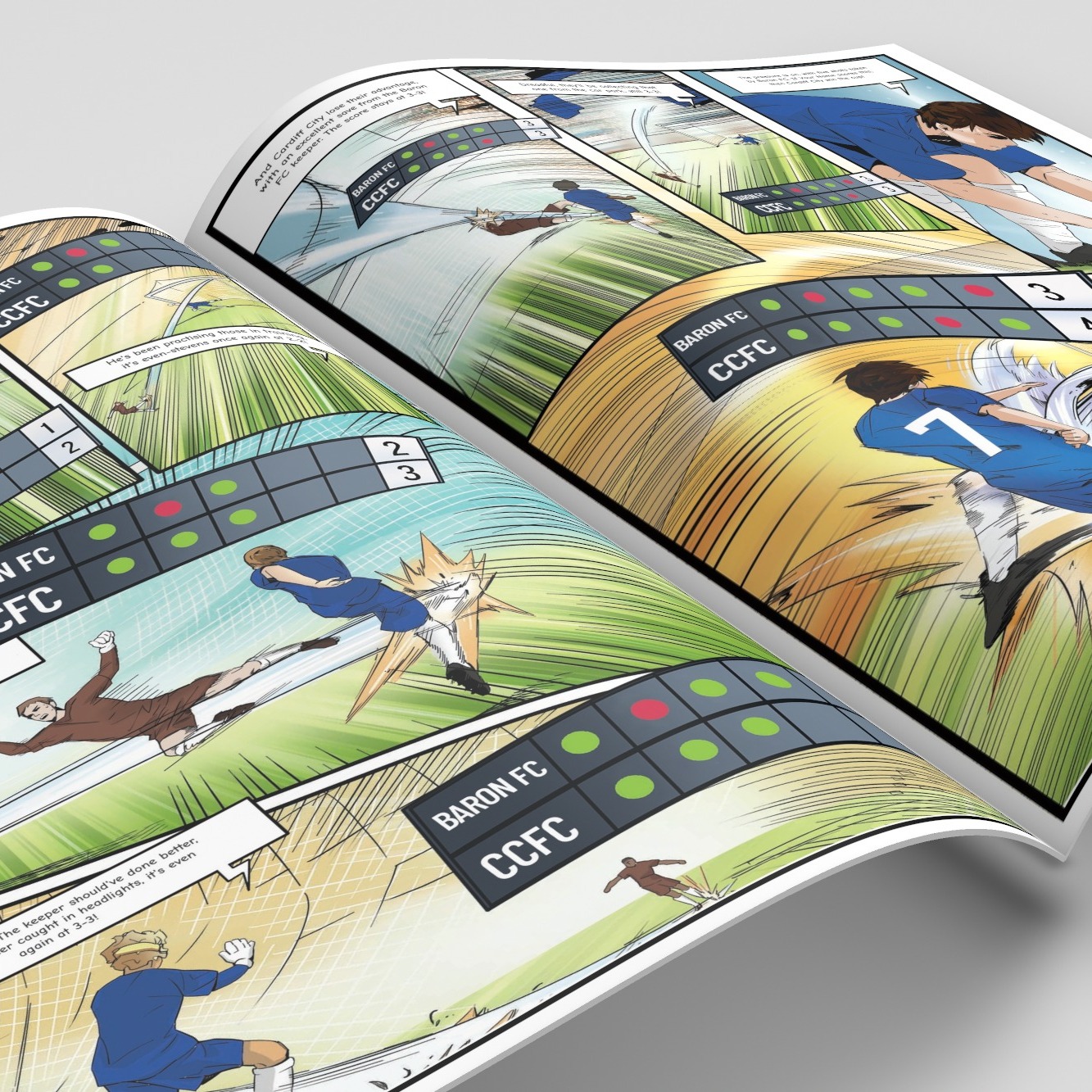 A page from inside the personalised Cardiff City book