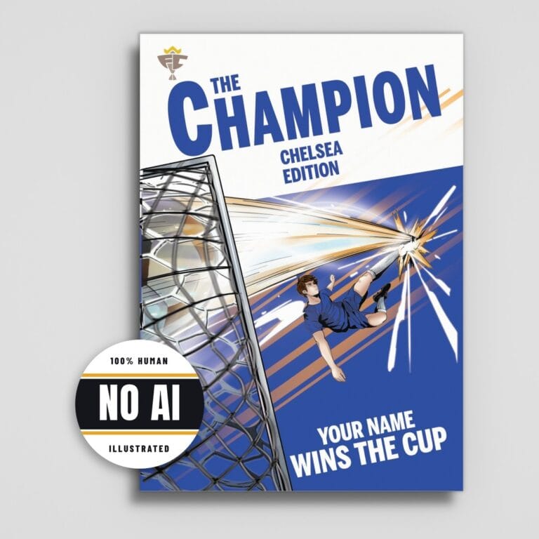Chelsea personalised book cover