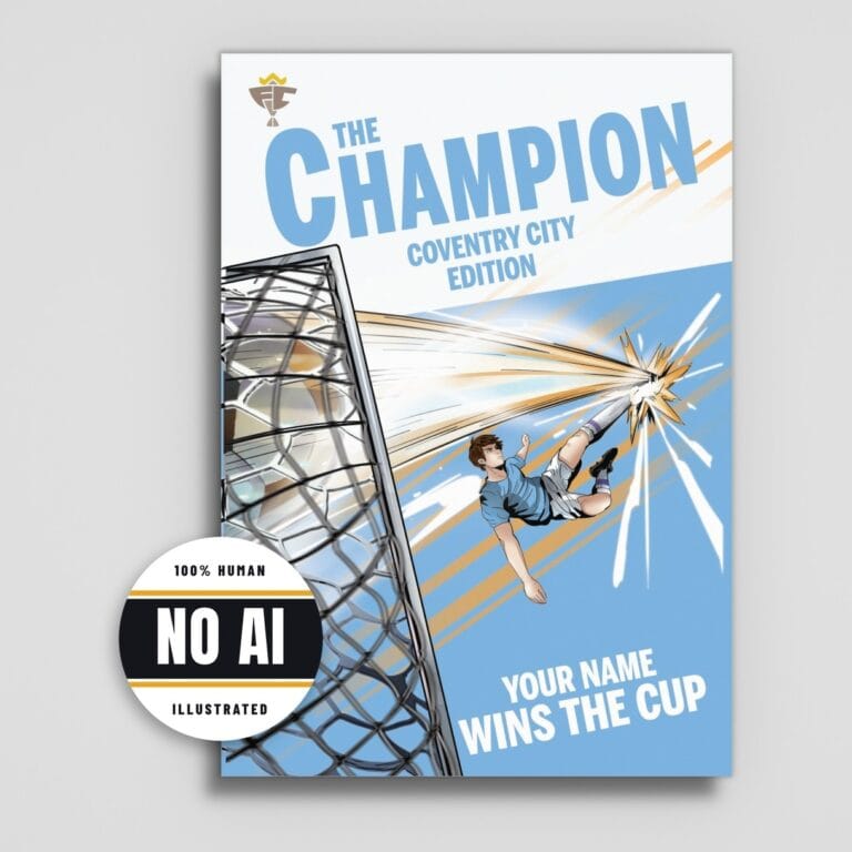 Coventry personalised book cover