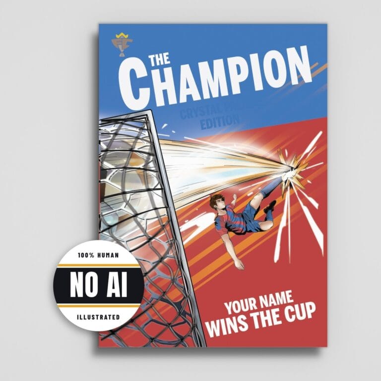 Crystal Palace personalised book cover