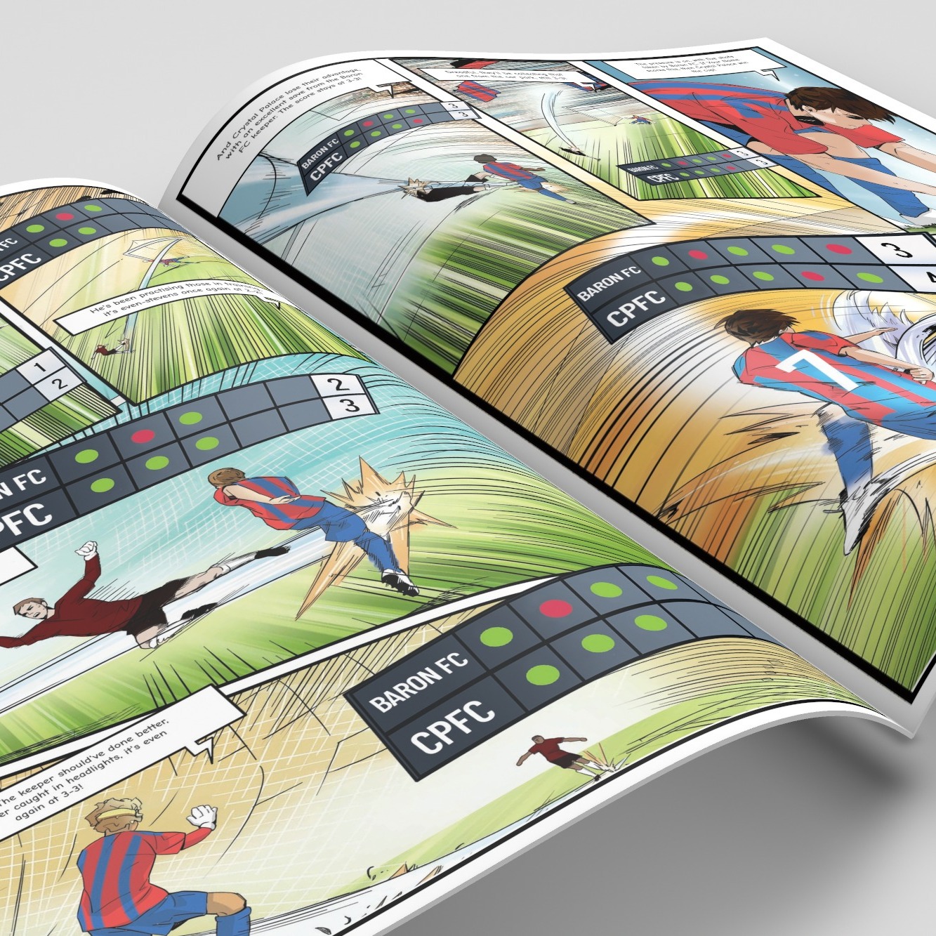 A page from inside the personalised Crystal Palace book