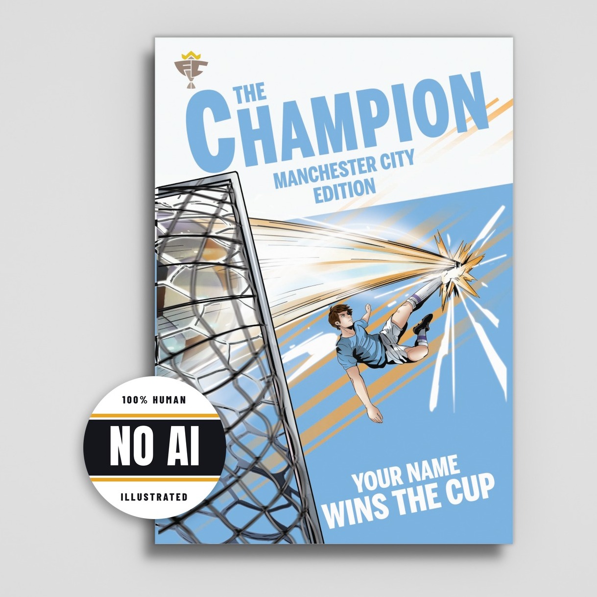 The Champion — Personalised Manchester City book cover