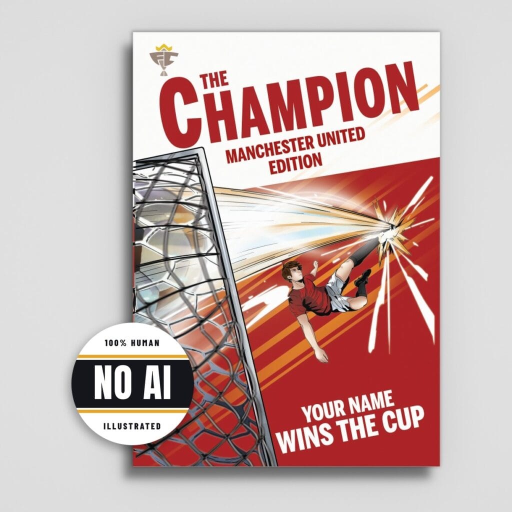 Manchester United personalised book cover