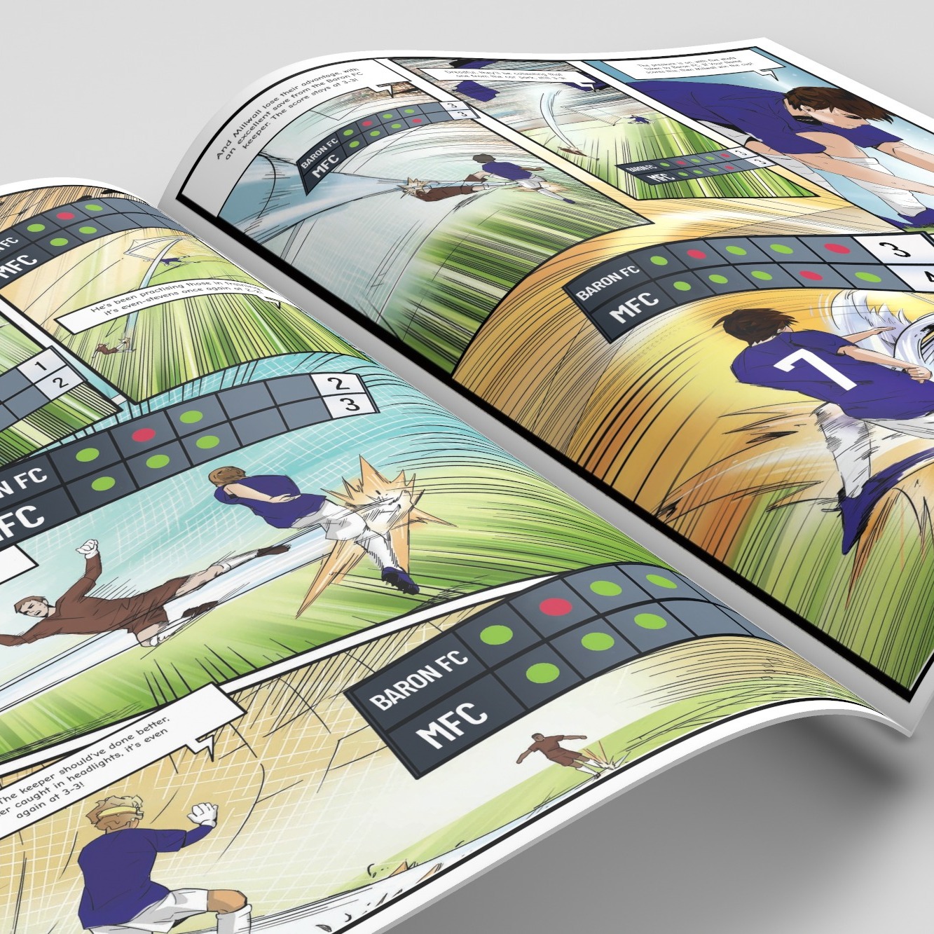 A page from inside the personalised Millwall book