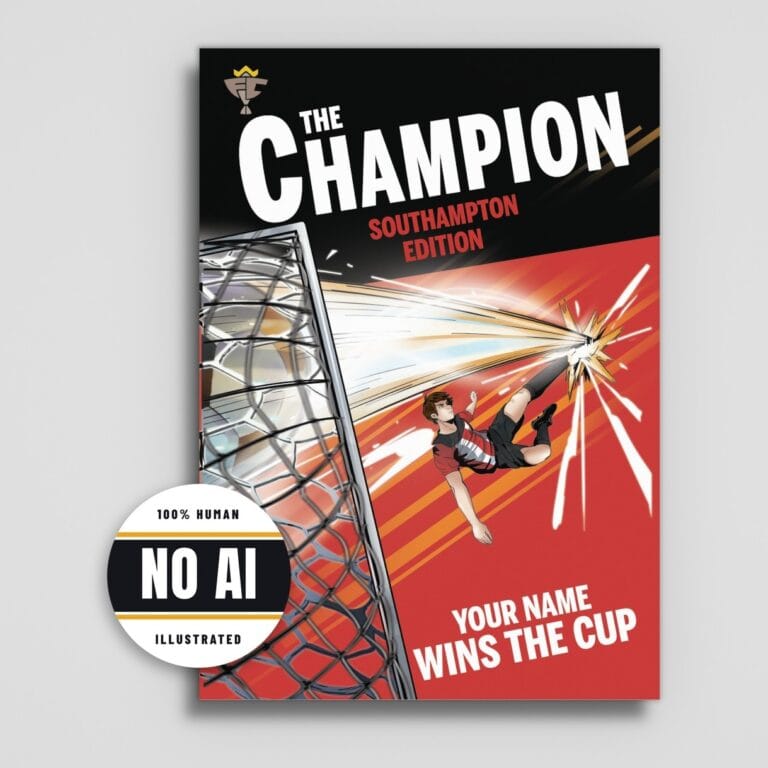Southampton personalised book cover