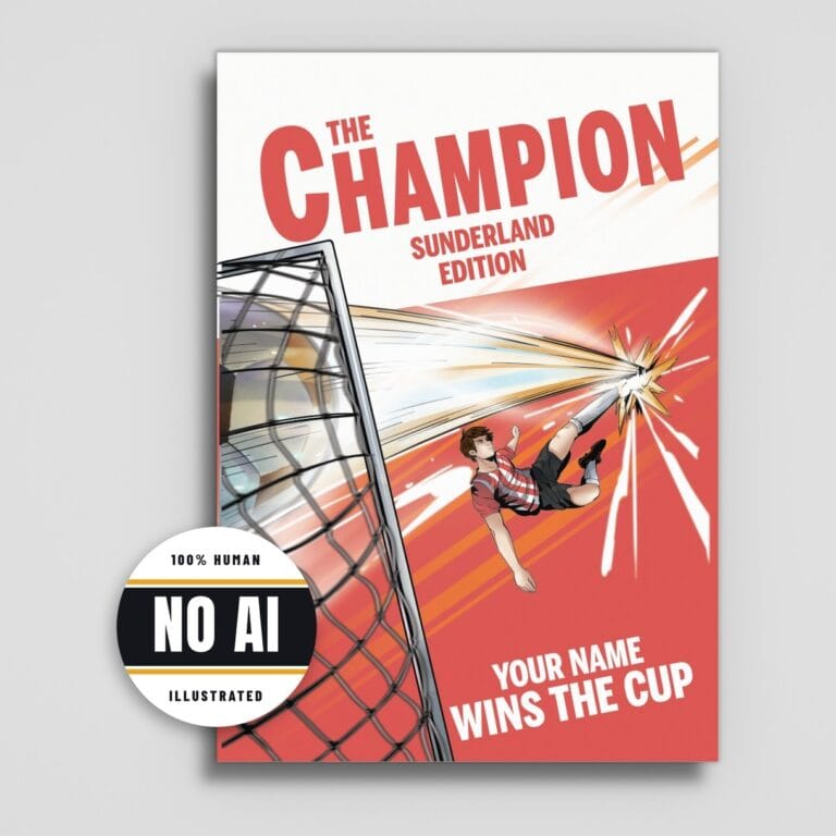 Sunderland personalised book cover